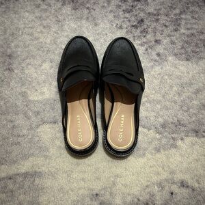 Cole Haan Women's Classic Black Mule Loafers